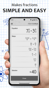 اسکرین شات 2 برنامه Fraction Calculator Plus