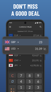 اسکرین شات 4 برنامه Currency Converter Plus