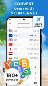 اسکرین شات برنامه Currency Converter Plus 1