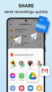 اسکرین شات 8 برنامه Sound Recorder Plus: Voice Rec