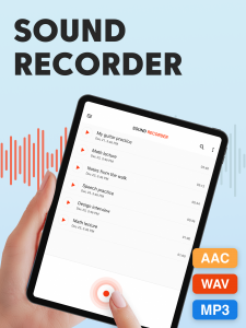 اسکرین شات برنامه Sound Recorder Plus: Voice Rec 1
