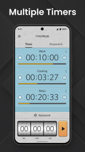 اسکرین شات برنامه Multi Timer: Timer + Stopwatch 1