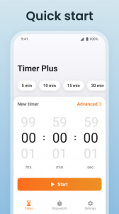 اسکرین شات برنامه Multi Timer: Timer + Stopwatch 1