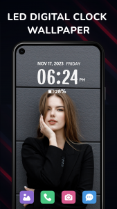 اسکرین شات 2 برنامه Digital Clock