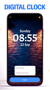 اسکرین شات 1 برنامه Digital Clock