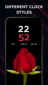 اسکرین شات برنامه Digital Clock Wallpaper App 1