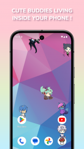 اسکرین شات 1 برنامه Shimeji: Screen Buddies