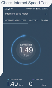 اسکرین شات برنامه Internet Speed Test Meter 5