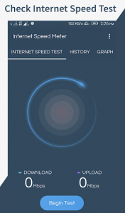 اسکرین شات برنامه Internet Speed Test Meter 1