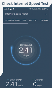 اسکرین شات برنامه Internet Speed Test Meter 2