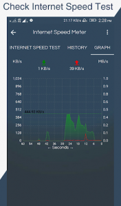 اسکرین شات برنامه Internet Speed Test Meter 4
