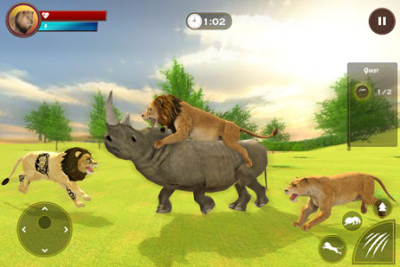 اسکرین شات بازی Lion Family Simulator: Jungle Survival 4