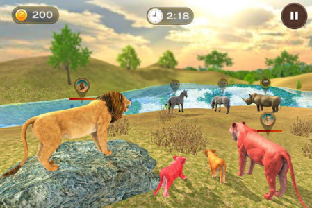 اسکرین شات بازی Lion Family Simulator: Jungle Survival 5