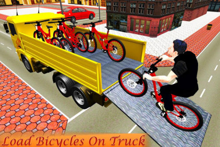 اسکرین شات بازی Bicycle Transport Truck Driver 3D 2
