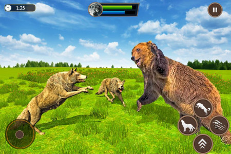 اسکرین شات بازی Wolf Simulator Family Sim 3D 2