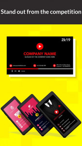 اسکرین شات برنامه Digital Video Business Card Maker 5
