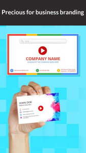 اسکرین شات برنامه Digital Video Business Card Maker 4