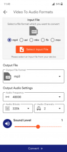 اسکرین شات 4 برنامه Video Converter : MP4 to MP3