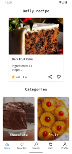 اسکرین شات برنامه Cake Recipes 1