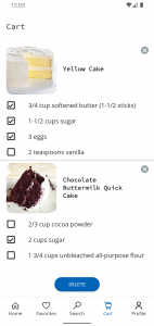 اسکرین شات برنامه Cake Recipes 5
