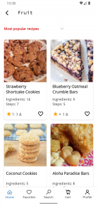 اسکرین شات برنامه Cookie Recipes 2