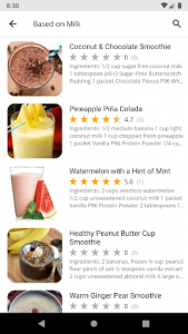 اسکرین شات برنامه Healthy Smoothie Recipes 2