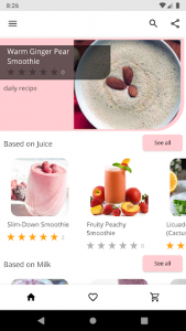 اسکرین شات برنامه Healthy Smoothie Recipes 1