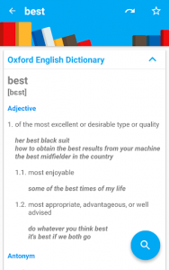اسکرین شات برنامه English Dictionary - Definition & Synonyms 7