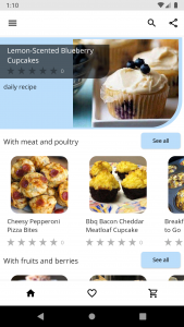 اسکرین شات برنامه Cupcake Recipes 1