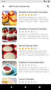اسکرین شات برنامه Cupcake Recipes 2