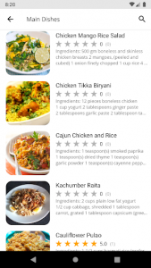 اسکرین شات برنامه Rice Recipes 2