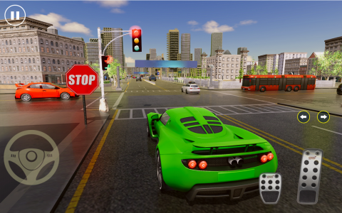 اسکرین شات بازی City Car Driver Academy Sim 3D 3