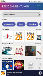 اسکرین شات برنامه Radio Online - TuneIn & Music, Podcasts 1