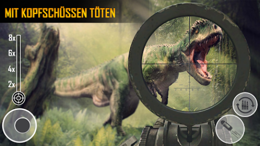 اسکرین شات برنامه Dinosaur Hunting- Dino FPS  Shooting & Hunter Game 2