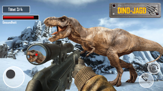 اسکرین شات برنامه Dinosaur Hunting- Dino FPS  Shooting & Hunter Game 4