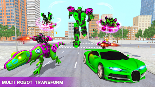 اسکرین شات برنامه Dino Robot Transformation Games - Robot Car Games 6