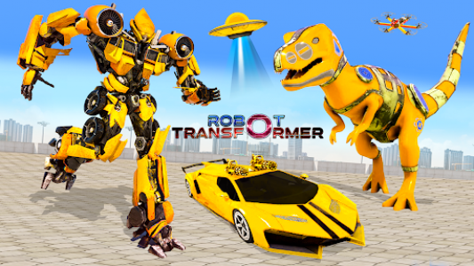 اسکرین شات برنامه Dino Robot Transformation Games - Robot Car Games 7
