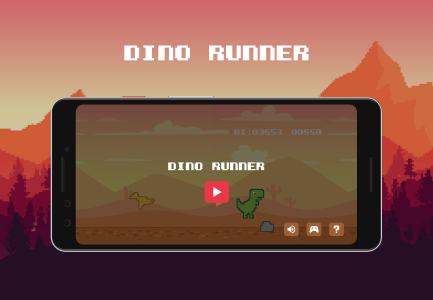 اسکرین شات بازی Dino - desert runner 1
