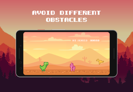 اسکرین شات بازی Dino - desert runner 2