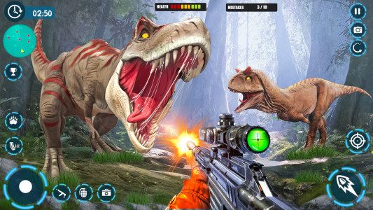 اسکرین شات بازی Dinosaur game: Dinosaur Hunter 2