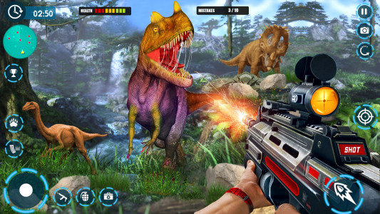 اسکرین شات بازی Dinosaur game: Dinosaur Hunter 1