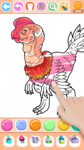 اسکرین شات بازی Dinosaur Coloring Book Glitter 7
