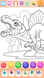 اسکرین شات بازی Dinosaur Coloring Book Glitter 2