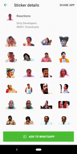 اسکرین شات برنامه Tamil Stickers for WhatsApp (WAStickerApp) 7
