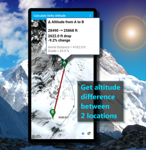 اسکرین شات 4 برنامه Altimeter & Altitude Widget