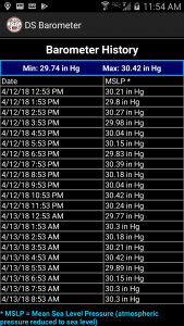 اسکرین شات برنامه DS Barometer & Altimeter 8
