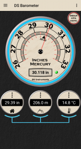 اسکرین شات برنامه DS Barometer & Altimeter 3