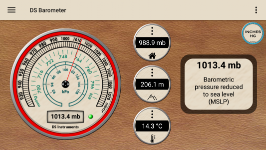 اسکرین شات برنامه DS Barometer & Altimeter 1