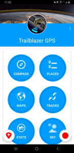 اسکرین شات برنامه Trailblazer GPS: Offline Maps 1