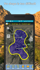 اسکرین شات برنامه Land Calculator: Survey Area, Perimeter, Distance 3